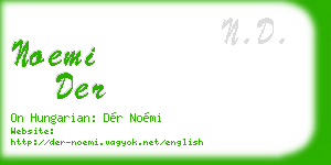 noemi der business card